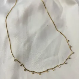 Colar Chocker Micro zircônias Cristal