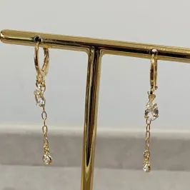 Argola com Zircônia Gota