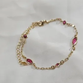 Pulseira Zircônia Pink