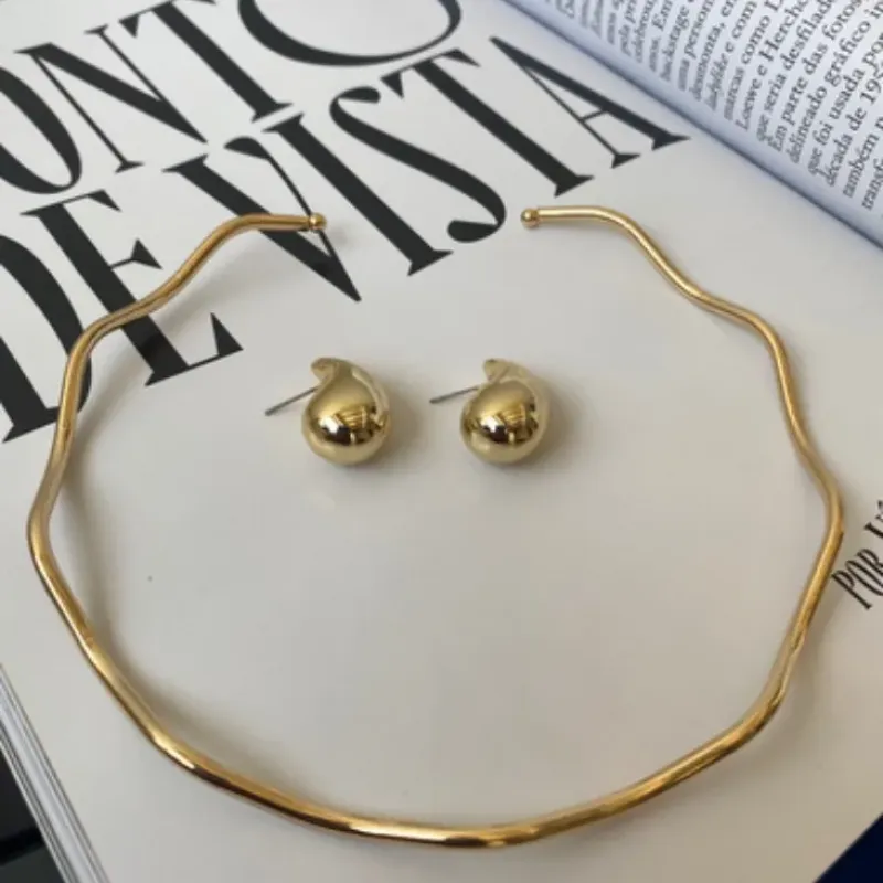 Conjunto Dourado Gota